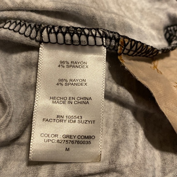 Daisy Fuentes scoop neck cinched waist black white gray knee length dress Medium - Picture 5 of 5